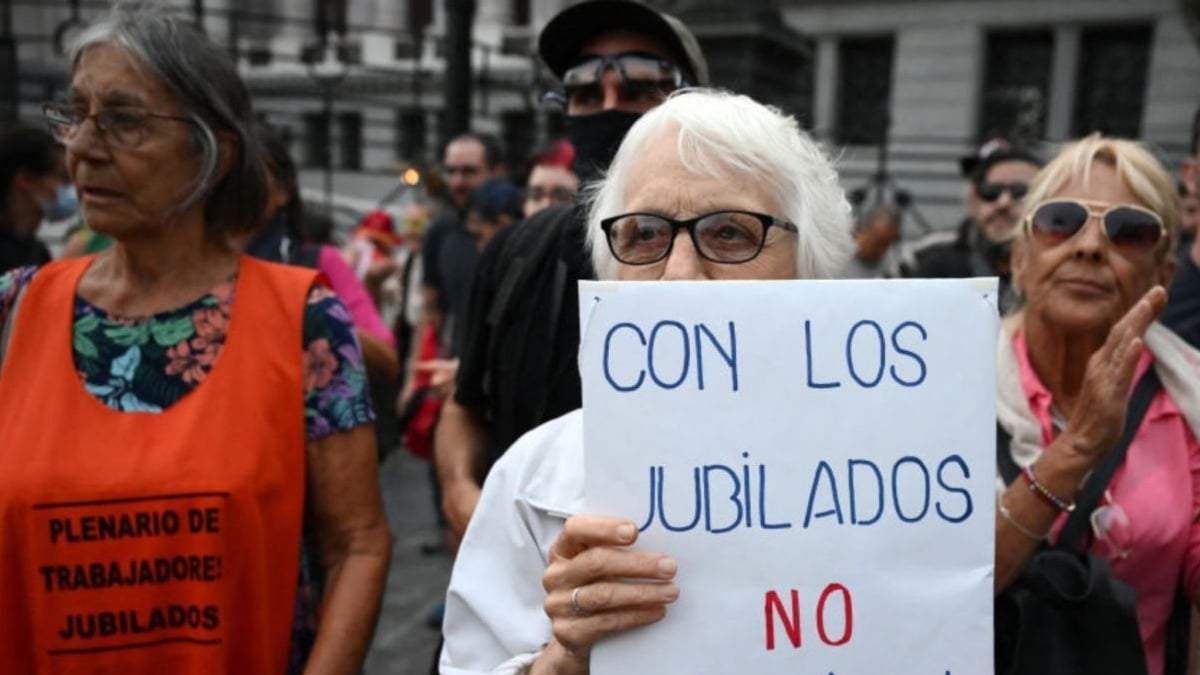 Jubilados. Fuente: (X)