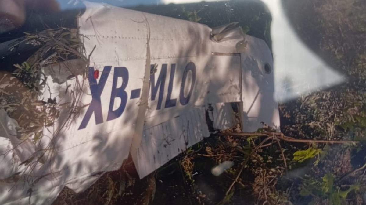 La aeronave accidentada