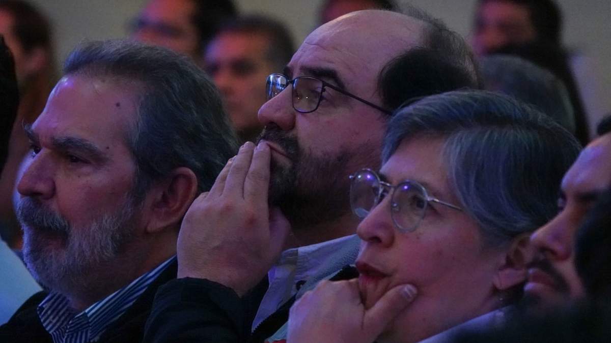 El político Emilio Álvarez Icaza durante el anuncio y presentación oficial del partido “Somos MX”