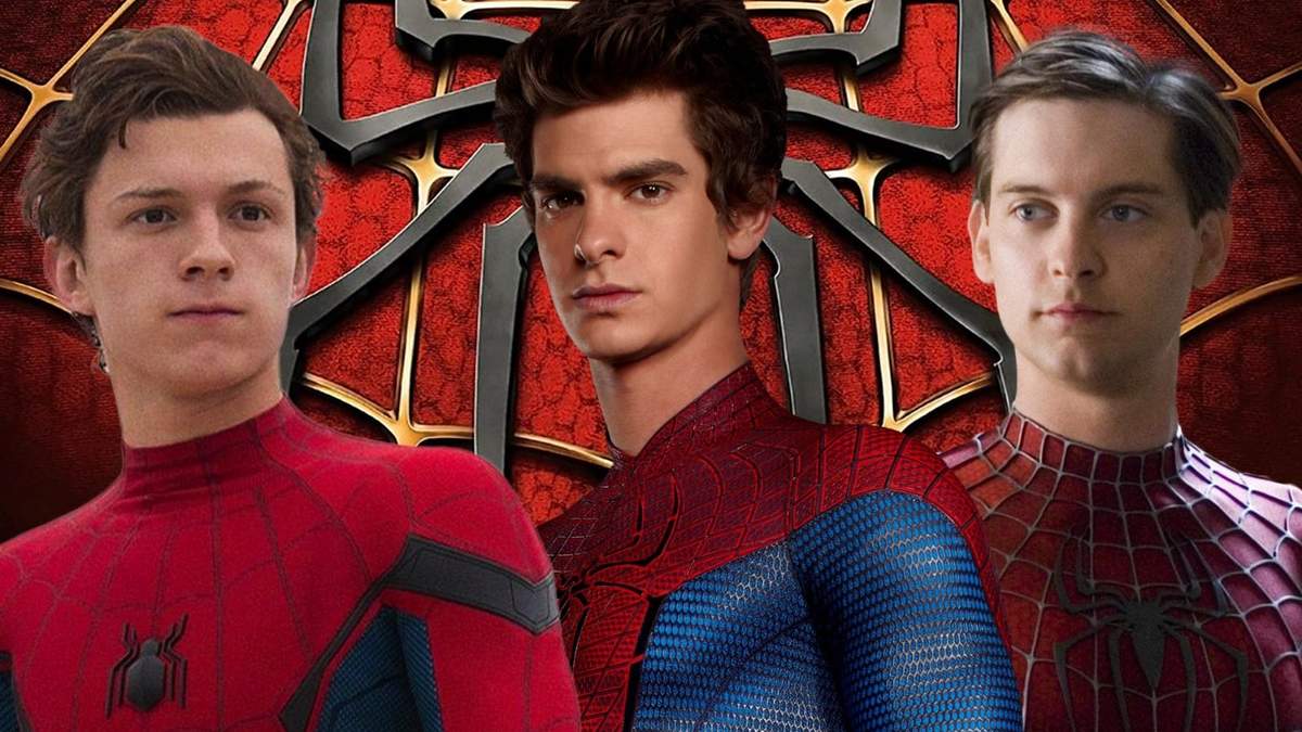 Tom Holland, Andrew Garfield y Tobey Maguire. Fuente: (Minuto Neuquén)