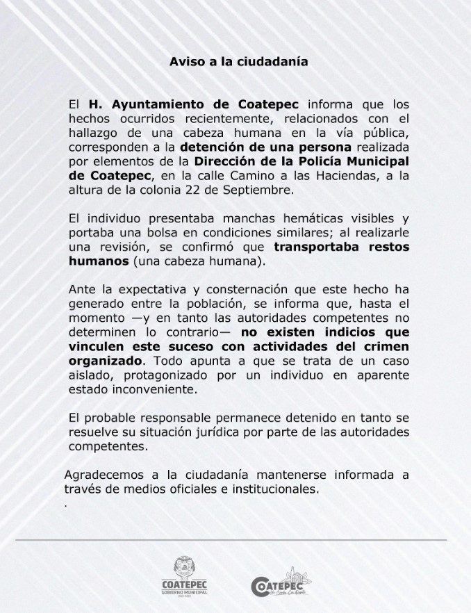 comunicado coatepec