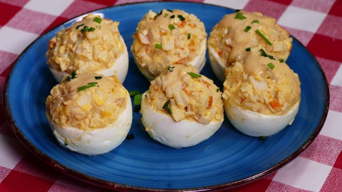 Huevos rellenos. Fuente: (Instagram)