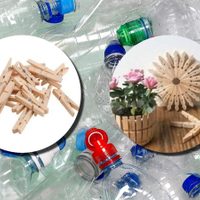 No tires los envases plásticos ni los broches para tender la ropa: creá esta maceta súper chic