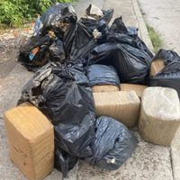 Abandonan 90 kilos de mariguana sobre una banqueta en León