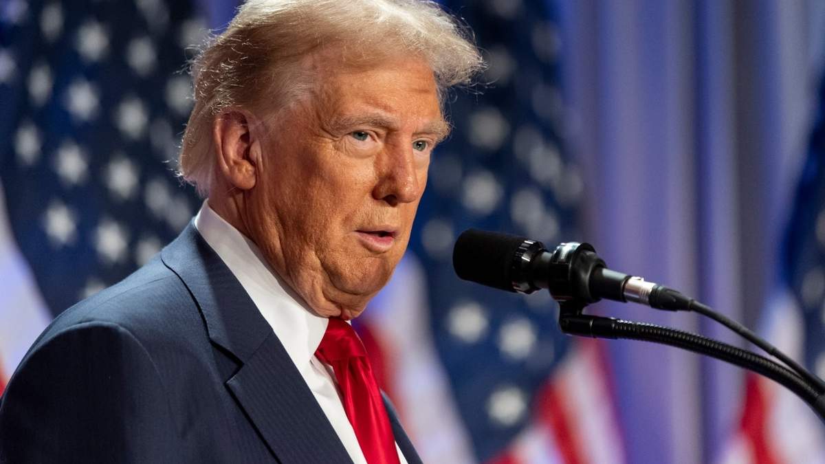 Donald Trump en una reunión con republicanos en la Cámara de Representantes
