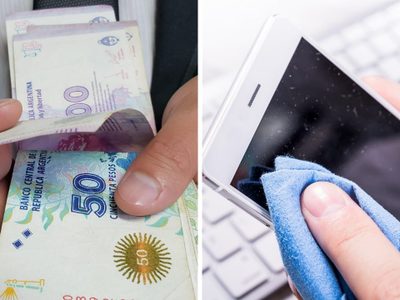 Cuánto tiempo sobrevive el coronavirus en billetes o pantallas: nuevo estudio