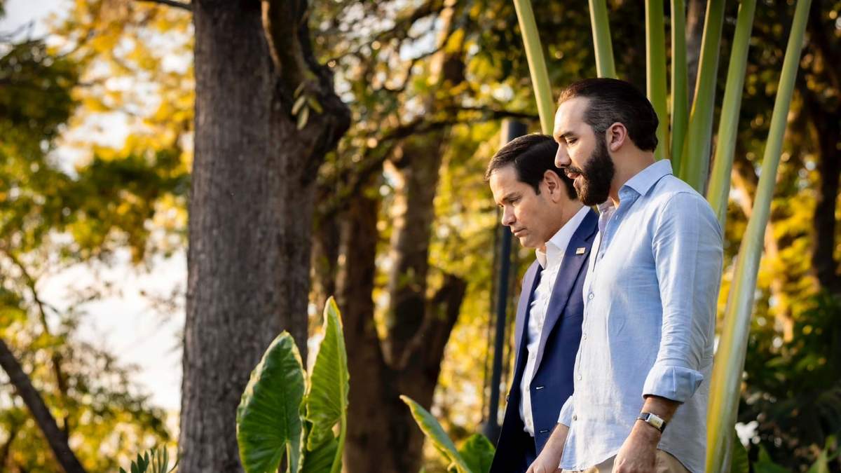 Marco Rubio y Nayib Bukele
