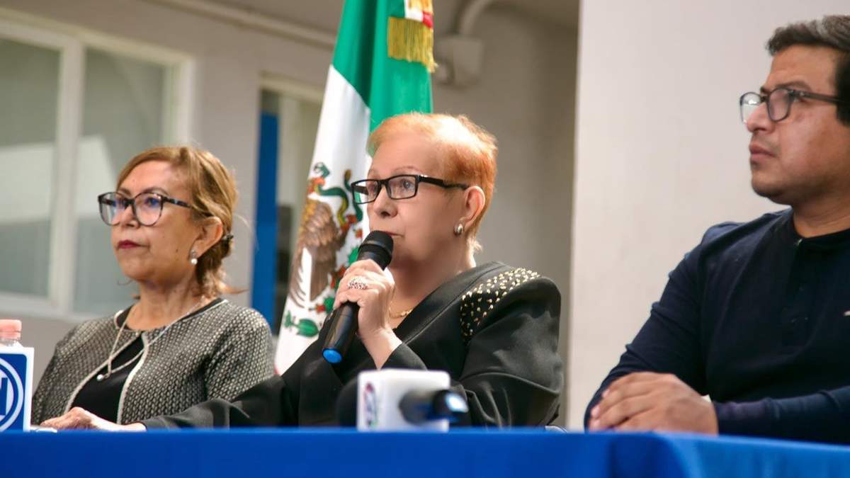 La presidenta del Comité Directivo Estatal del PAN, Perla Woolrich Fernández