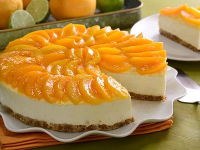 Tarta de durazno: súper cremosa y fresca, una receta ideal para comer como rey el finde