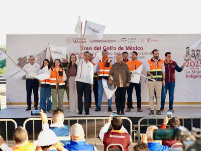 Inicia construcción del tren  Nuevo Laredo–Saltillo; será la frontera más importante de América Lati