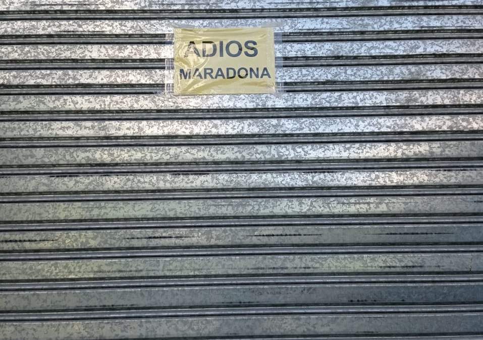 Homenaje en Neuquén a Maradona. Fuente: (Twitter)