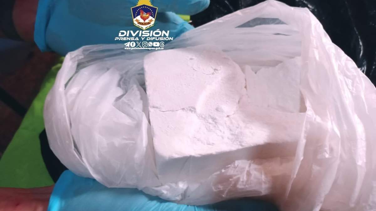 La droga que fue encontrada en una vivienda dedicada al narcotráfico. Fuente: (La voz del Neuquén)