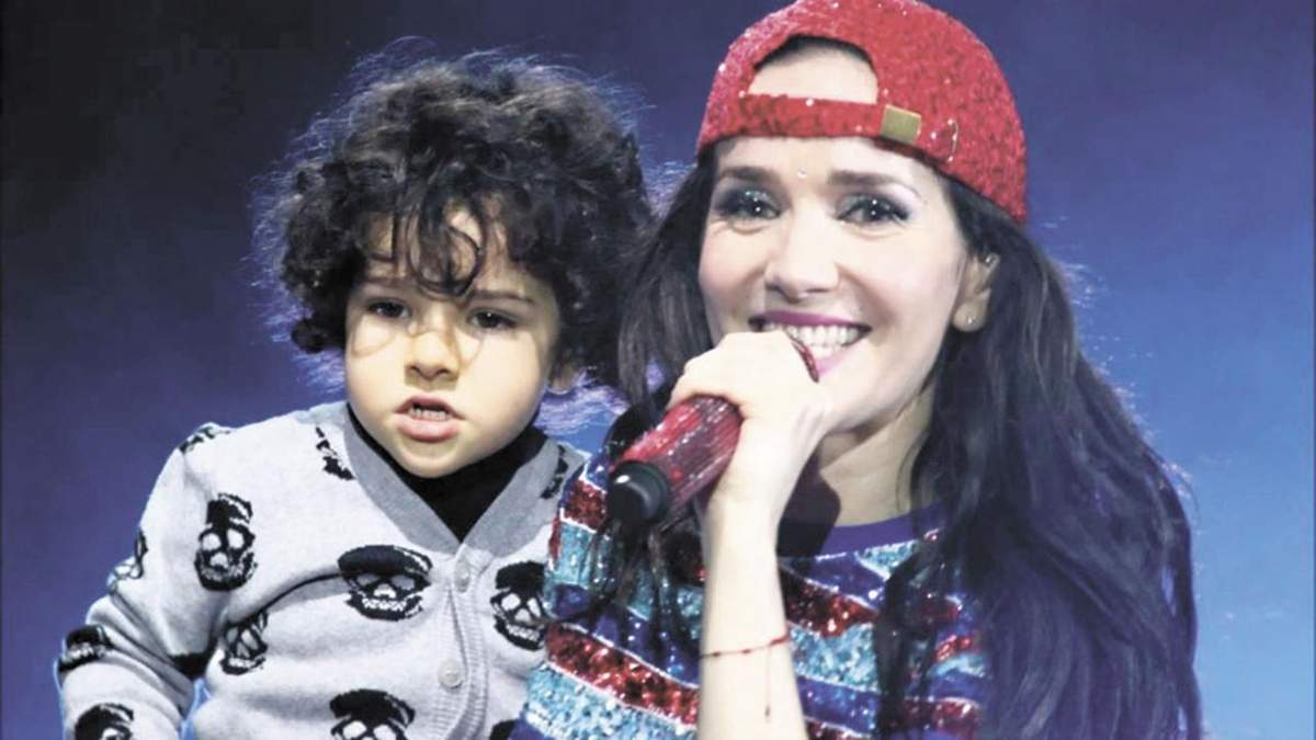 Natalia Oreiro y Merlín Atahualpa Mollo. Fuente: (Twitter)