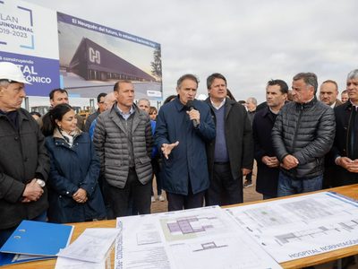 Comenzaron a construir los primeros cimientos del Hospital Norpatagónico