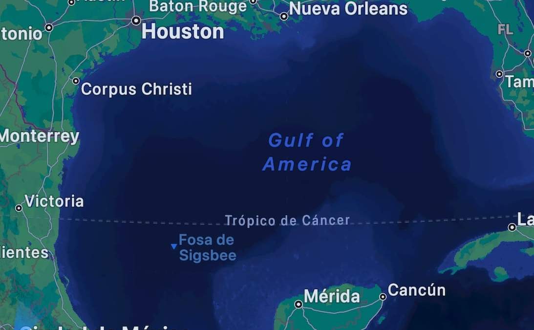 Así aparece ya el nombre en la aplicación de mapas de Apple