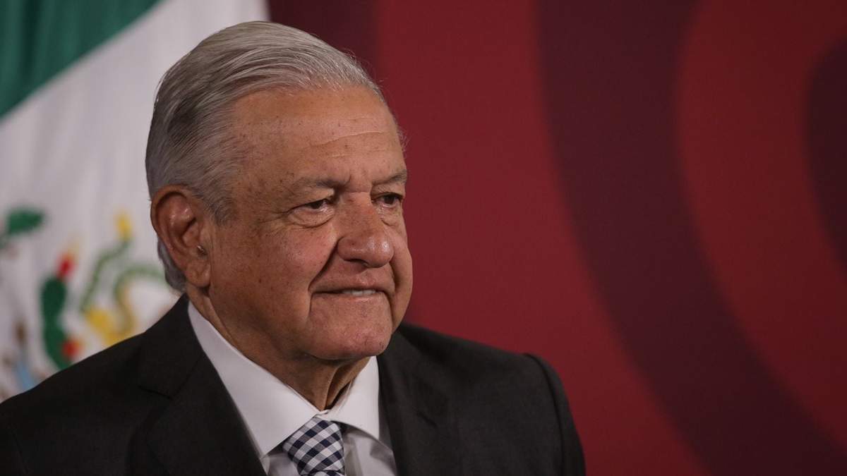 El presidente durante la conferencia de prensa donde lamentó la muerte de los migrantes en Texas