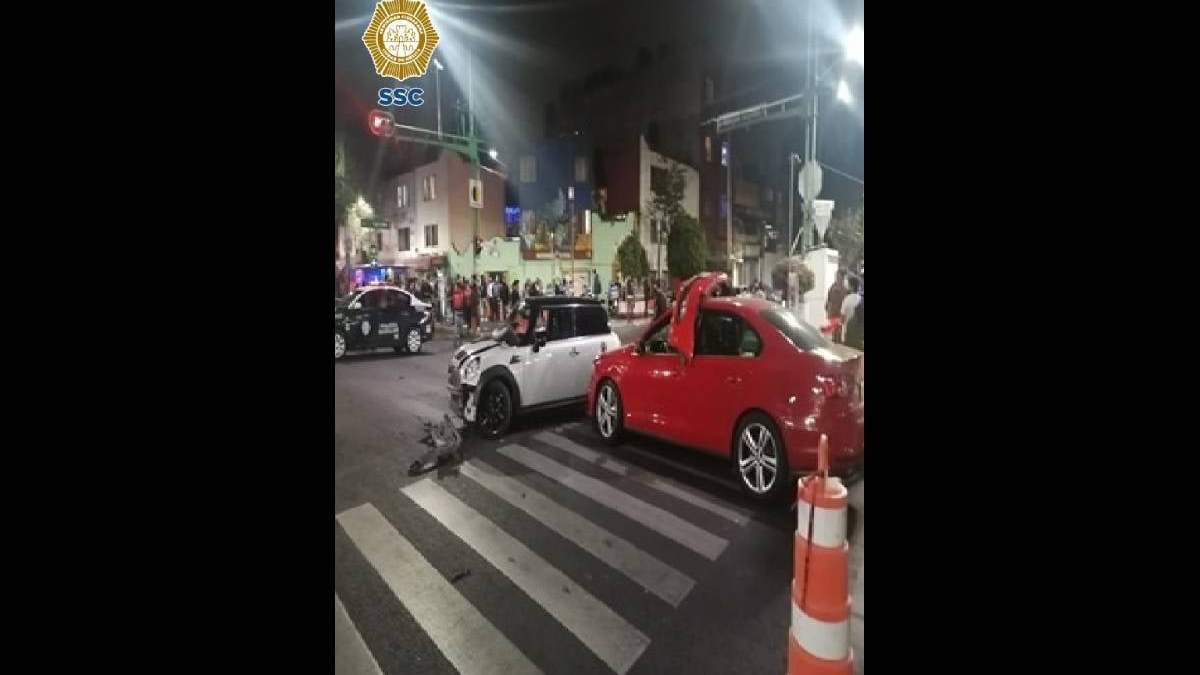 Dos de los vehículos involucrados en el percance