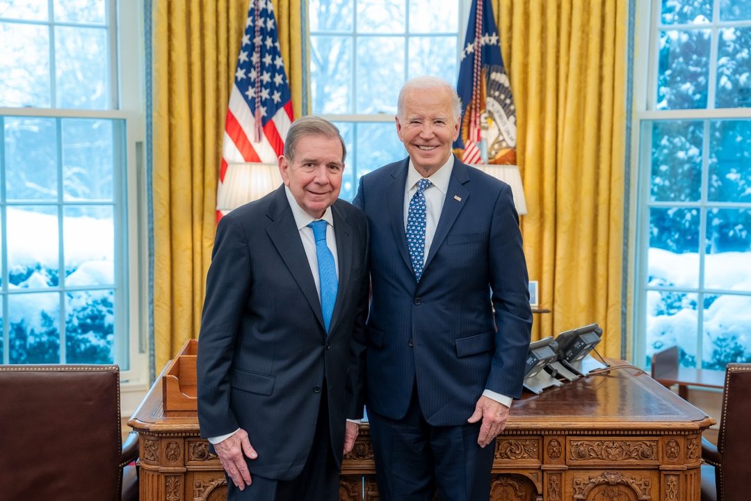 González Urrutia y Biden Foto X  @POTUS