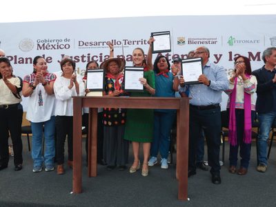 “Defendemos la soberanía”: Sheinbaum desde San Salvador Atenco