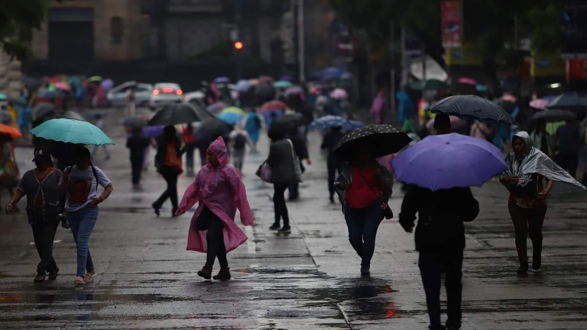 Probabilidad de lluvias con intervalos de chubascos en la Ciudad de México
