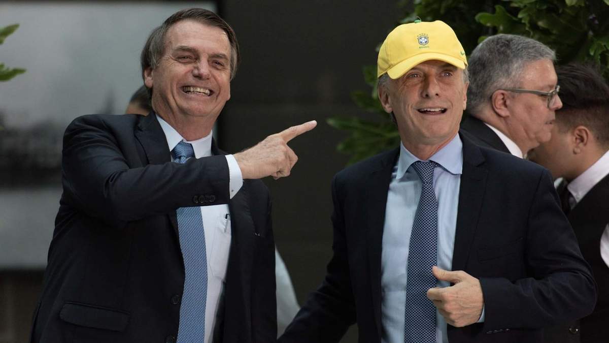 Jair Bolsonaro y Mauricio Macri. Fuente: (Twitter).