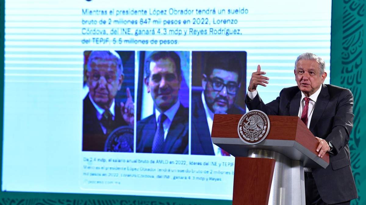 El presidente López Obrador