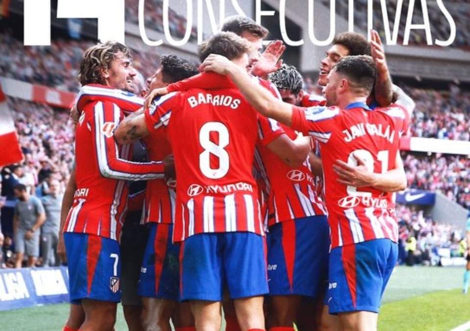 Récord en la historia del Atlético de Madrid