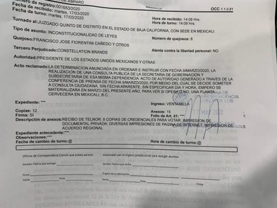 Opositores a Constellation Brands piden suspender consulta por Covid-19