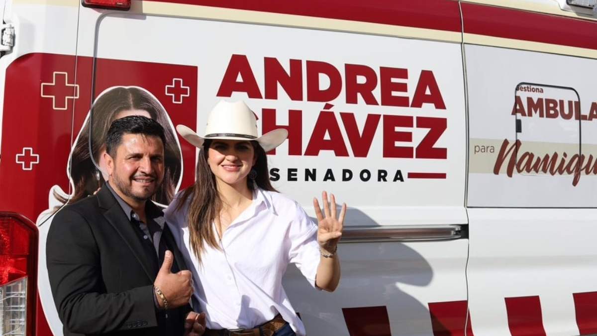 La senadora Andrea Chávez