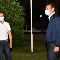 Por los incendios, Omar Gutiérrez viajó a Aluminé