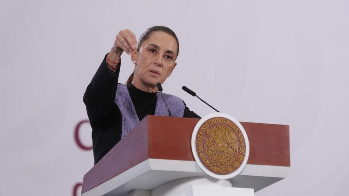 La presidenta Claudia Sheinbaum en la mañanera