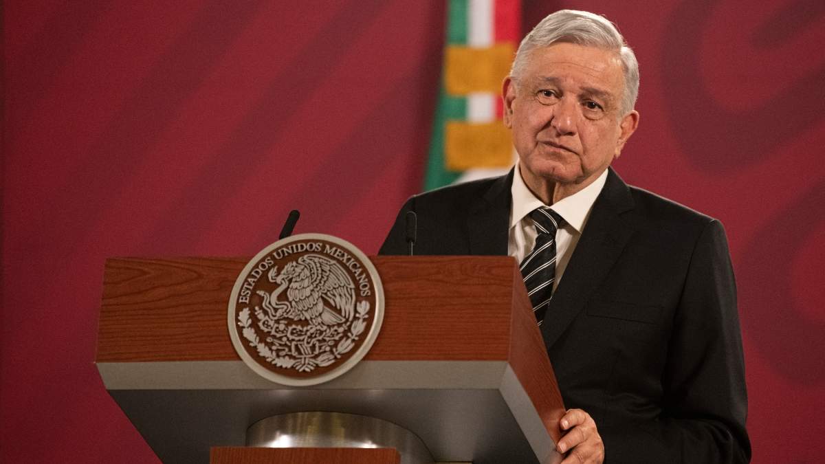 El presidente López Obrador durante su conferencia mañanera