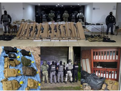 Decomisan armas, explosivos y droga en cateos realizados en Xochitepec, Morelos