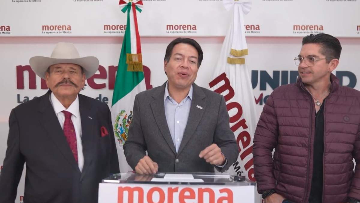 Armando Guadiana, Mario Delgado y Luis Fernando Salazar