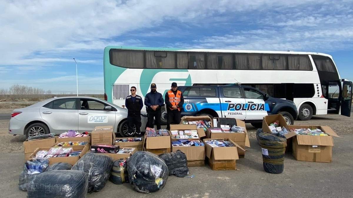 Mercadería secuestrada por la Policía Federal. Fuente: (Policía Federal)