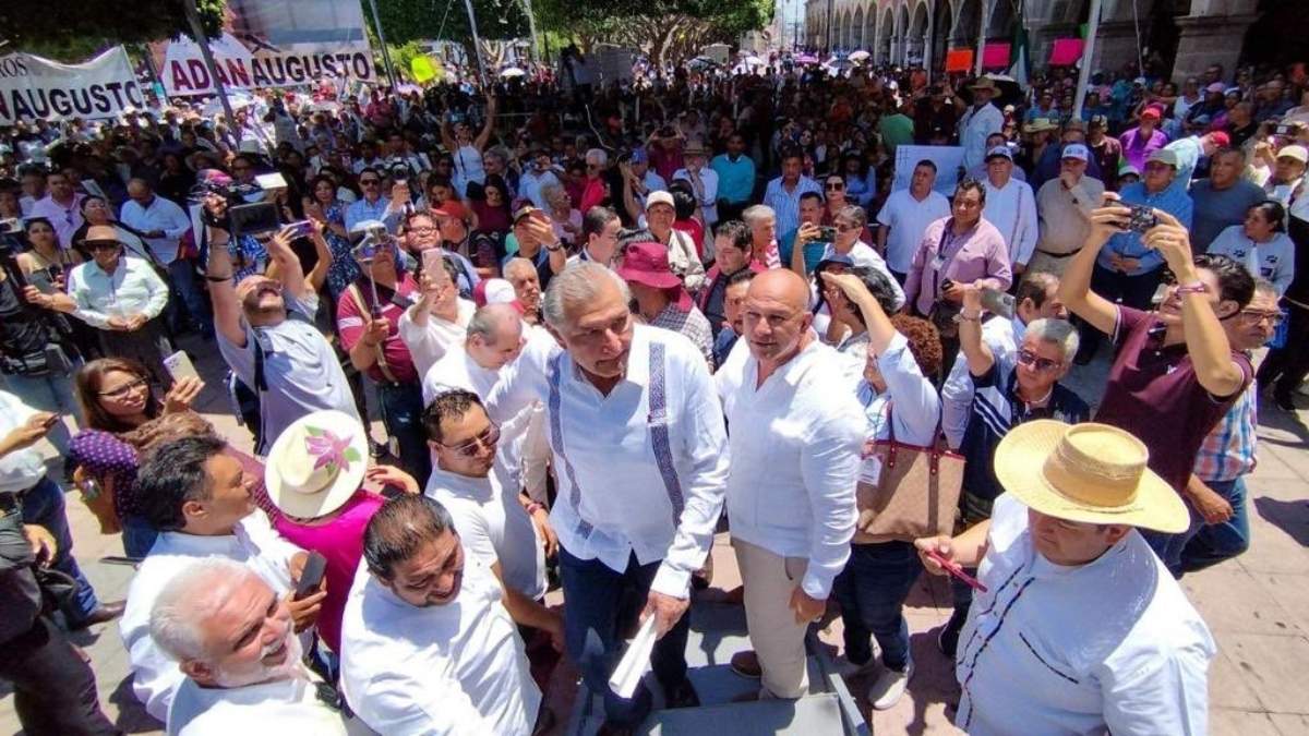 Adán Augusto López en Salamanca, Guanajuato