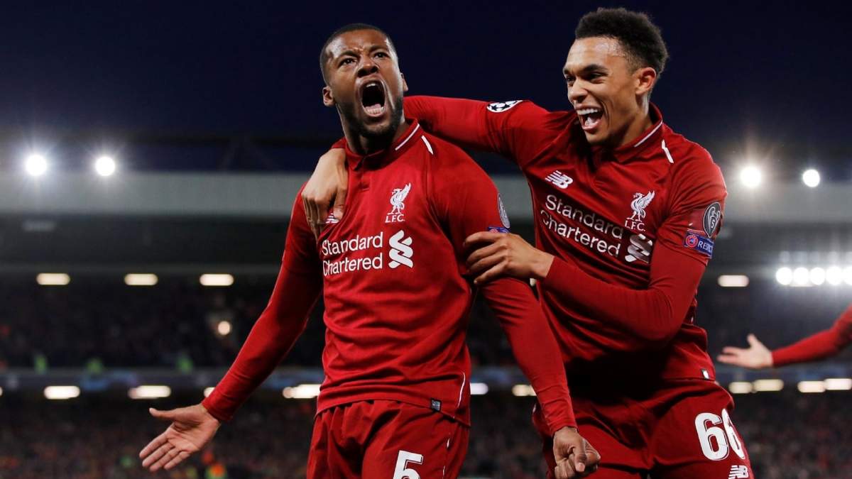 Wijnaldum con Arnold. Fuente (Instagram)