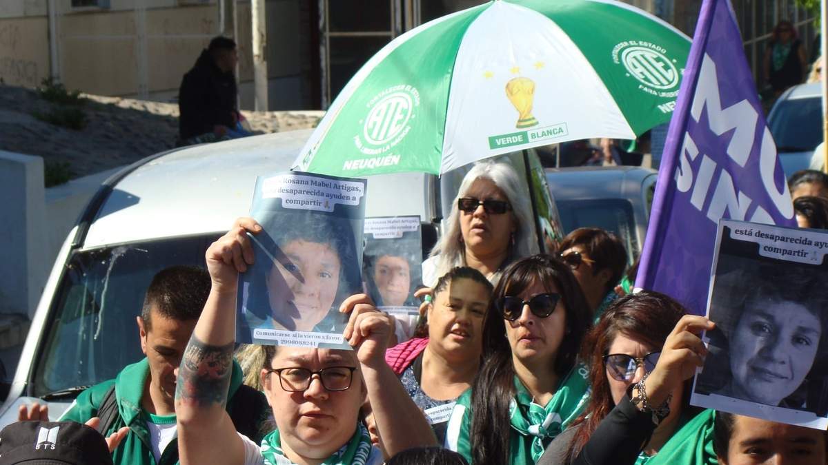 Movilización por Rosana Artigas días antes de conocerse el femicidio. Fuente: (Facebook)