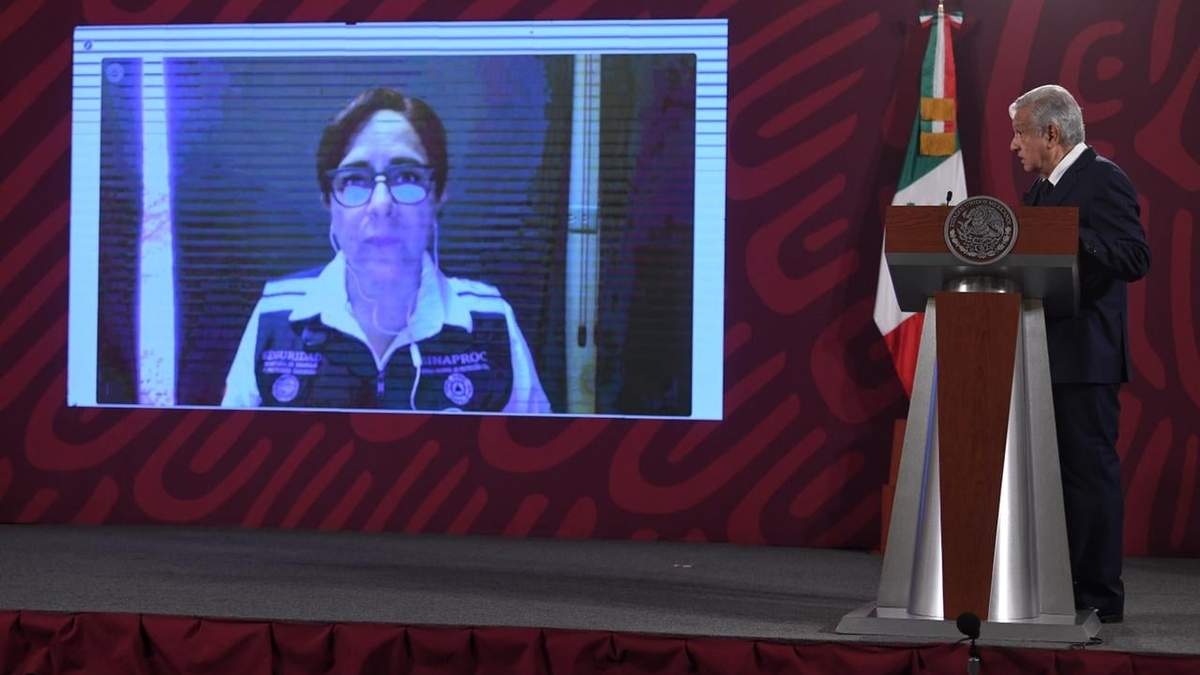 El presidente durante el informe de Protección Civil