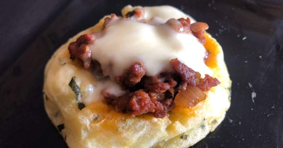 Canastitas de pastel de papas. Fuente: (X)