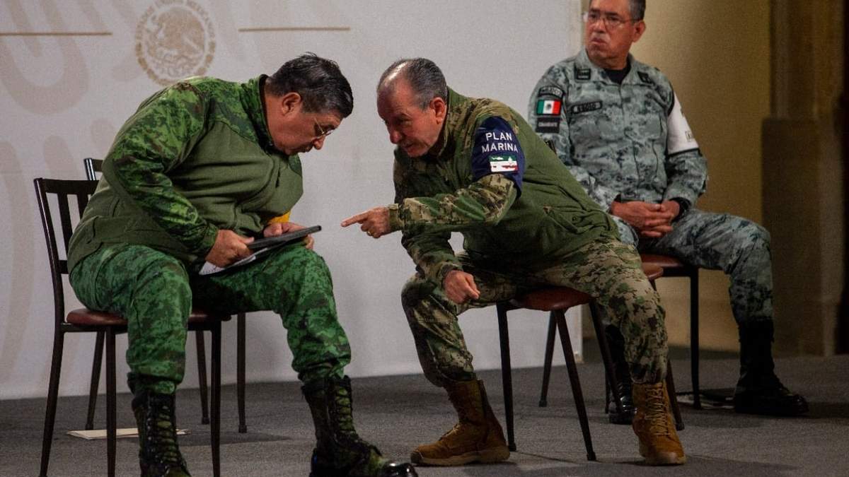 Los titulares de la Sedena, Marina y Guardia Nacional