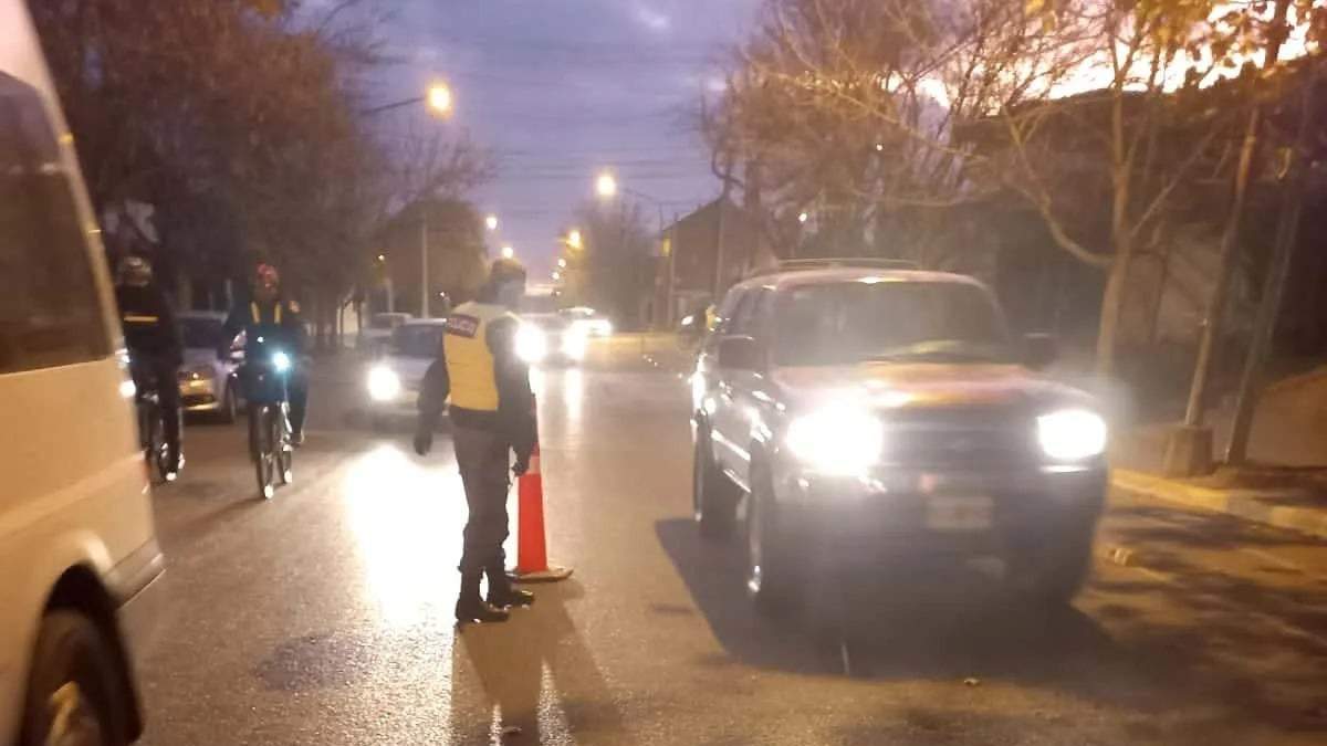 La Policía de Neuquèn encabezó los controles en el centro oeste de la ciudad. Fuente: Prensa Policía.