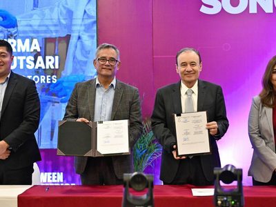 Gobernador Durazo concreta acuerdos para el Centro de Semiconductores Kutsari