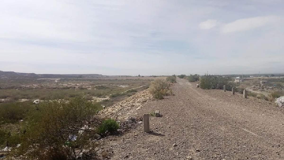 El lugar donde fue encontrado el cadáver, al norte de General Roca. Fuente (ANRoca)