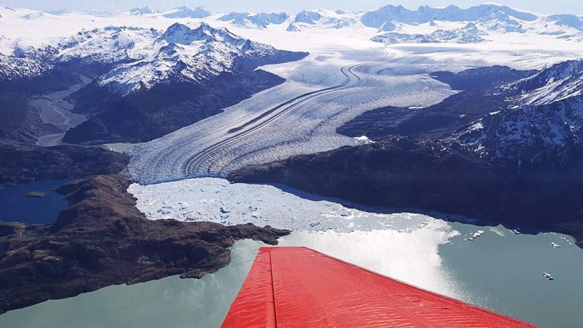 Imagen de uno de los campos de hielo patagónicos -