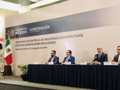 Gobierno federal entrega 108 nuevos registros a asociaciones religiosas