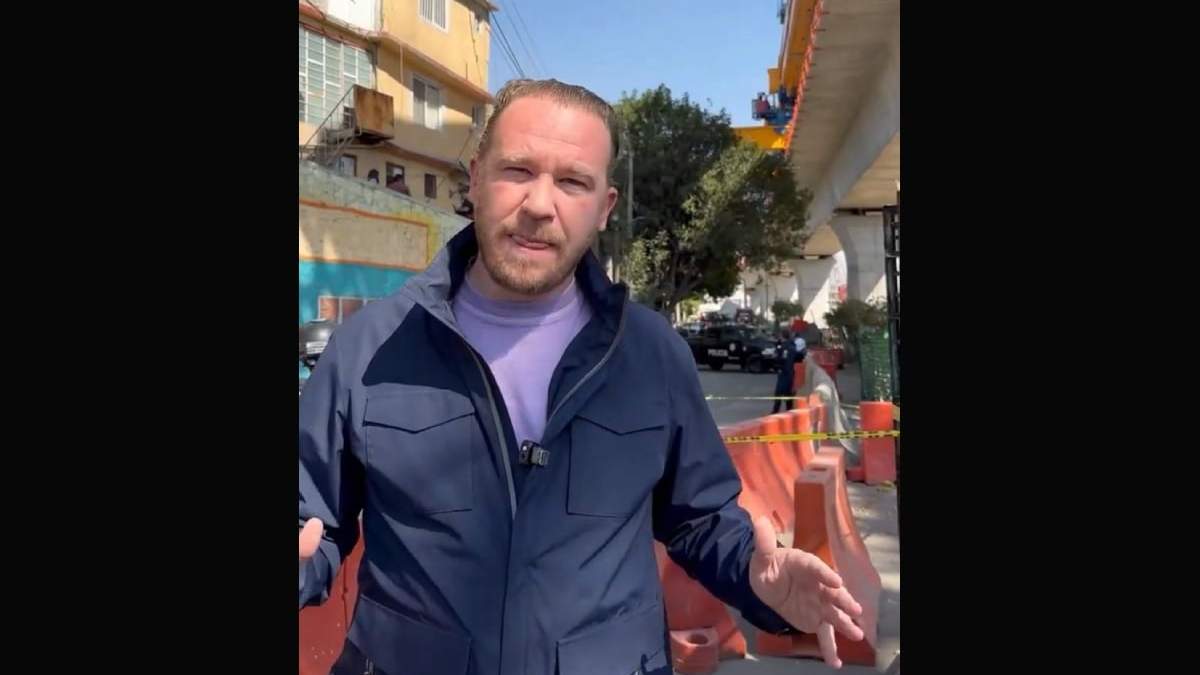 Taboada en la zona del colapso de estructura