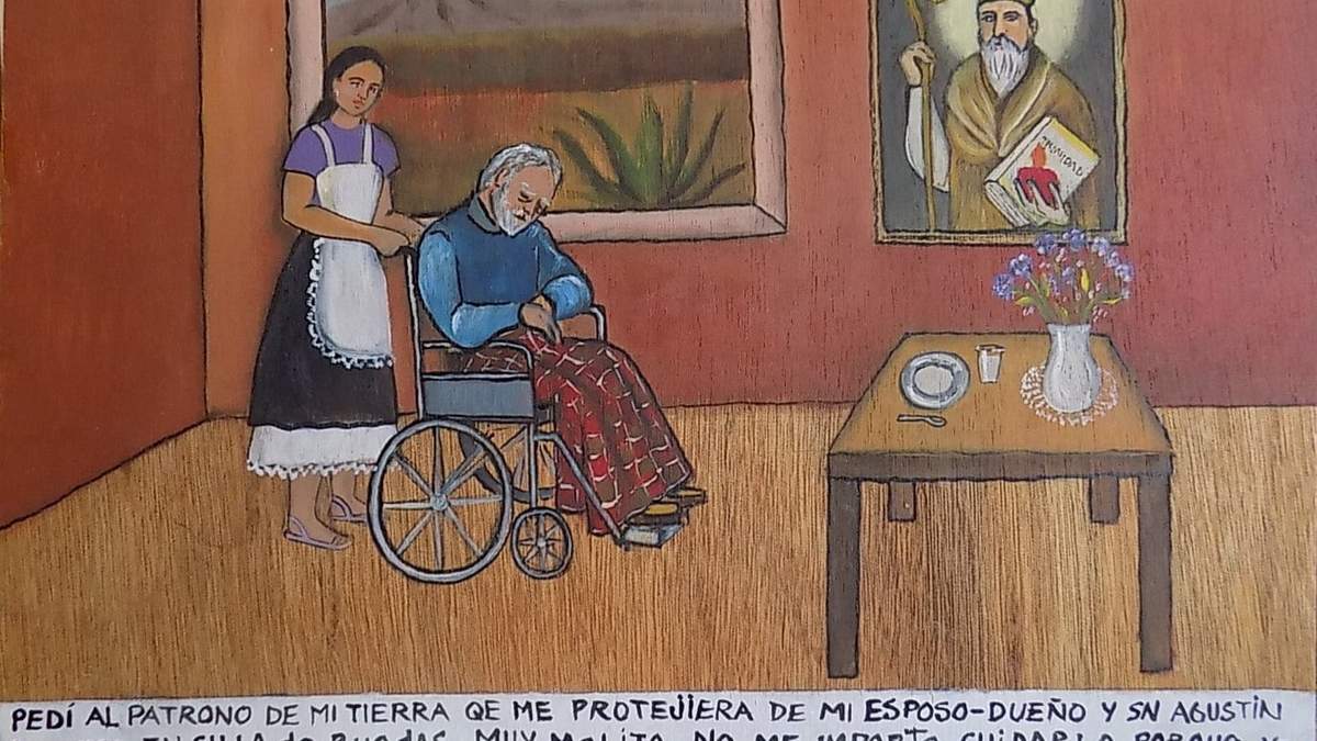 Exvoto de agradecimiento de niña vendida en Tlaxcala