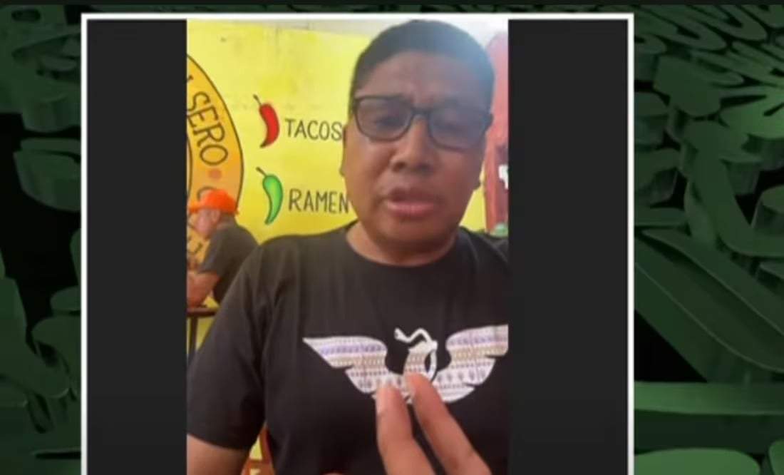 Diputado emecista sesiona desde puesto de tacos en Veracruz