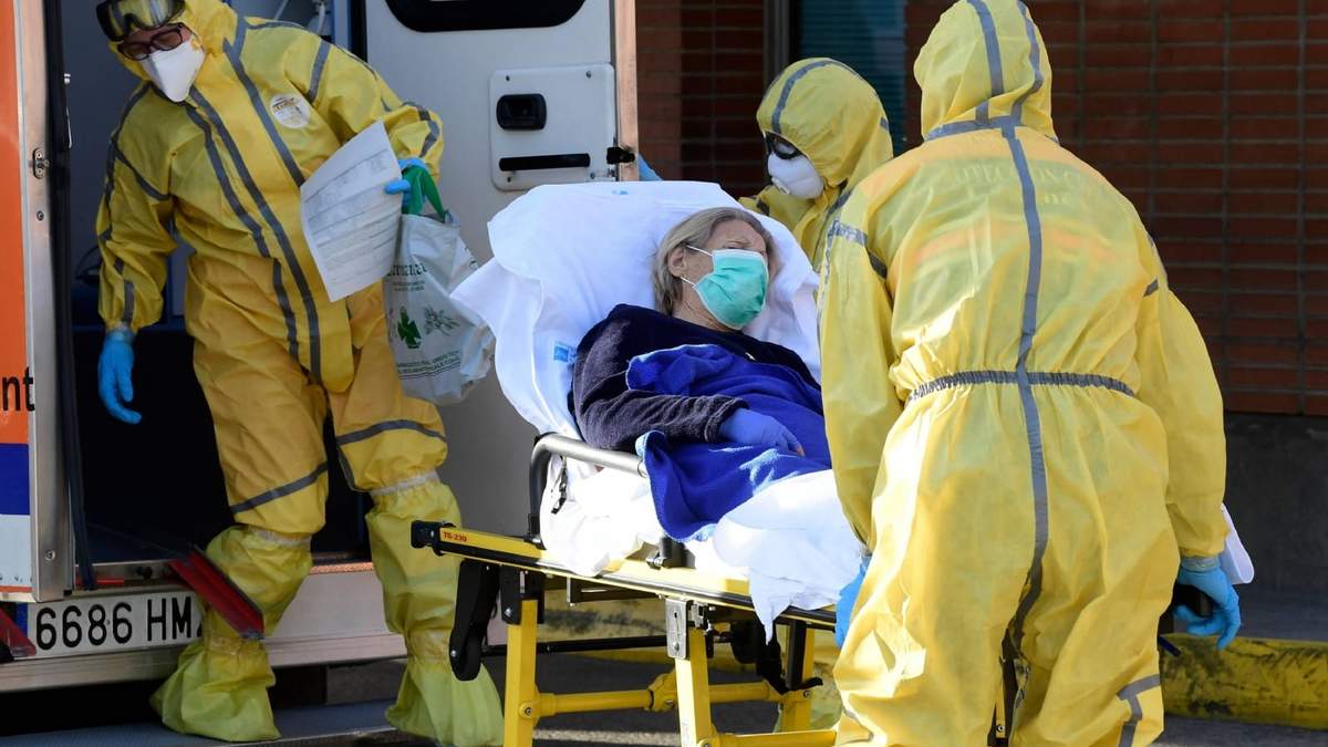 Paciente con coronavirus trasladada a un centro de salud español. Fuente: (Twitter)